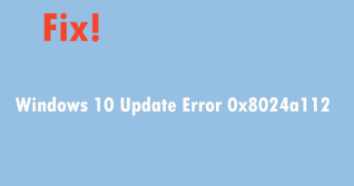 Windows 10 error 0x8024a112