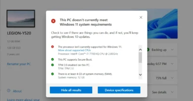 Windows 11 won't support many processors