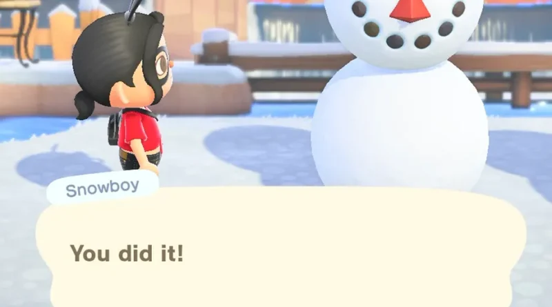 Animal Crossing snowman