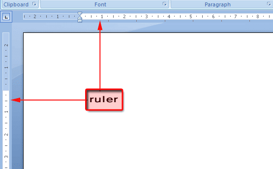 ruler in Word