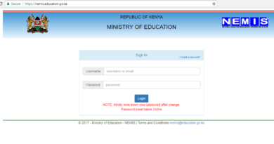 NEMIS Login Portal