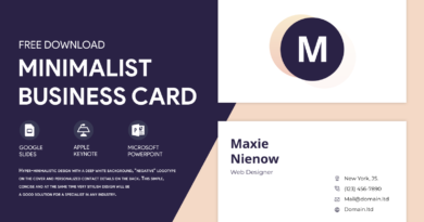 business card template google docs